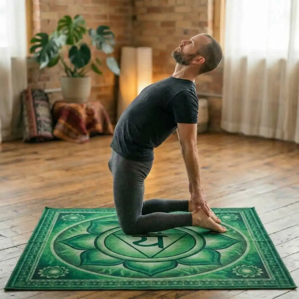 Camel Pose for Heart Chakra