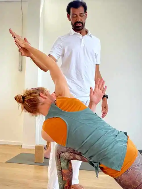 Yoga Teacher Akhilesh Bodhi while 200 Hour Yoga Course in Bali
